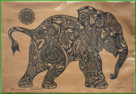 Traditional Elephant Tatoo Design  from Urban VicArt 
