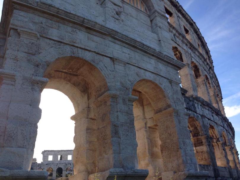 Visiting Pula Roman Amphitheater