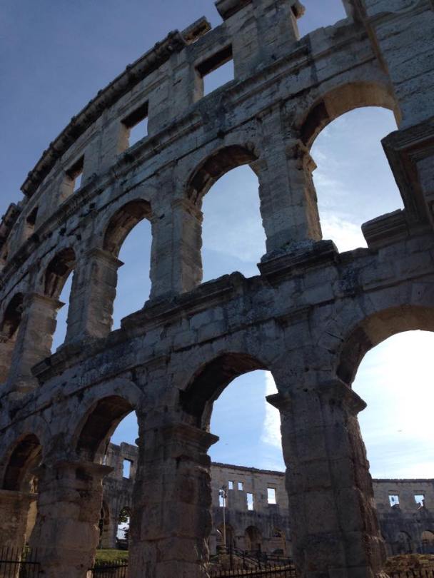 Visiting Pula Roman Amphitheater