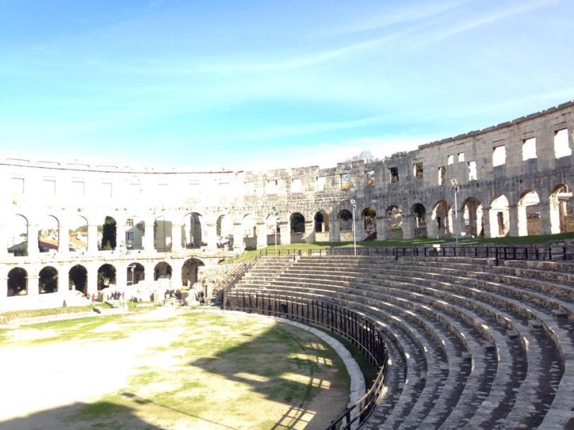 Visiting Pula Roman Amphitheater