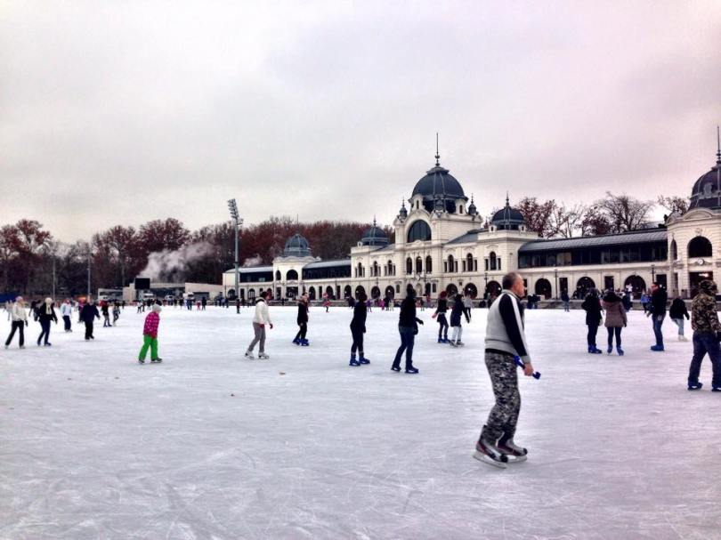 Ice Skating in Budapest