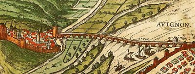 avignon bridge map