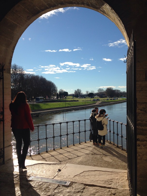 Visiting the Pont d'Avignon