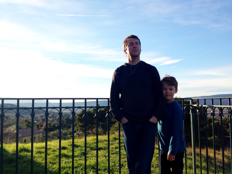 Andrew and Ethan at Roussillon