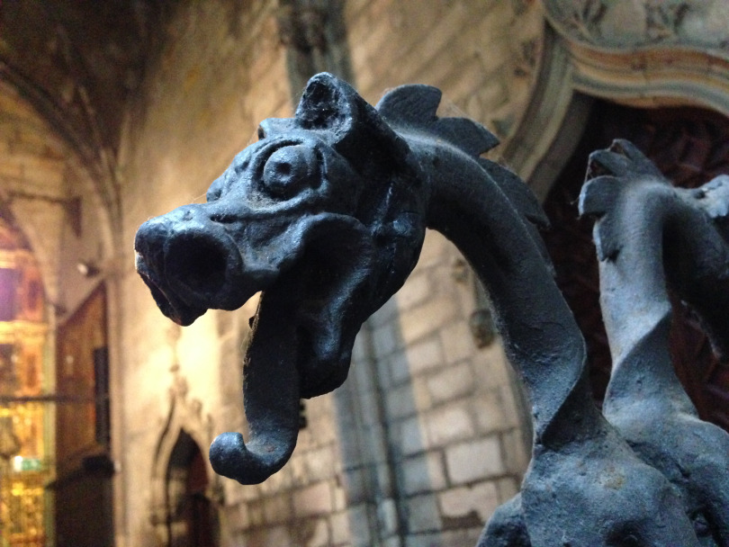 Barcelona Cathedral dragon