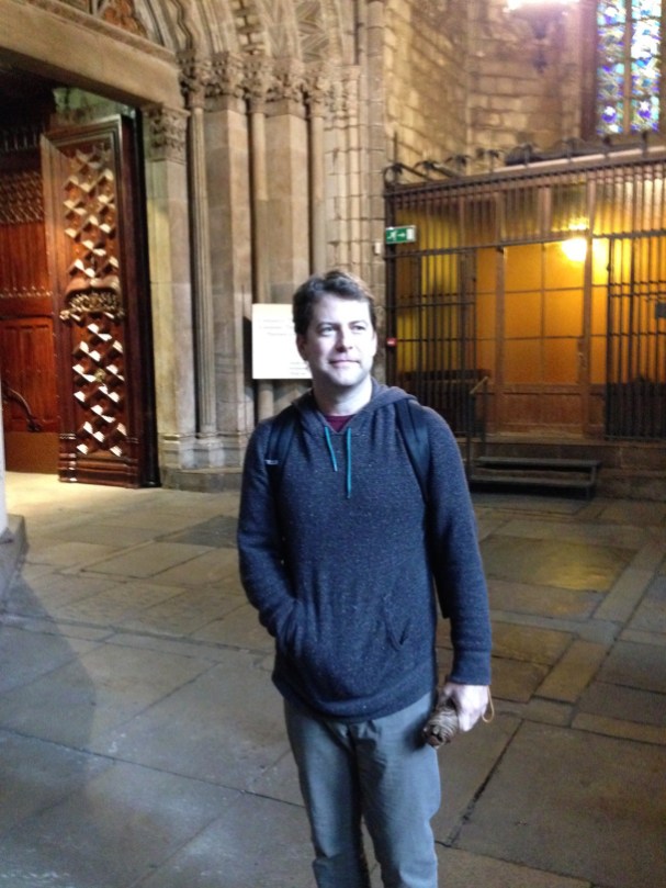 Andrew at Barcelona Cathedral